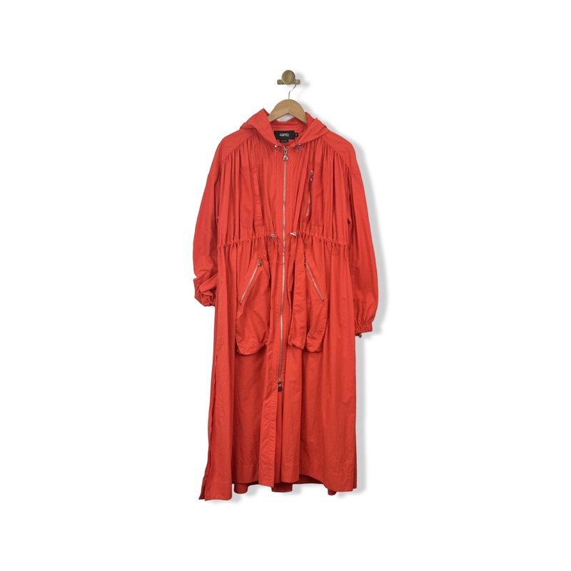GSTQ Long Mesh Drawstring Jacket