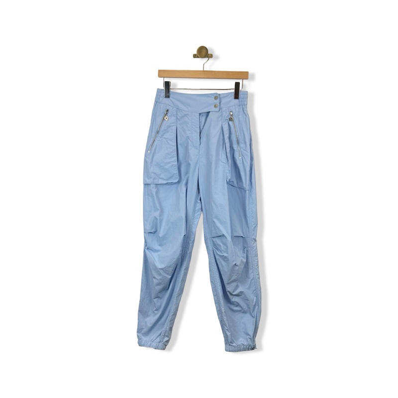 GSTQ Sky Drawstring Parachute Pants