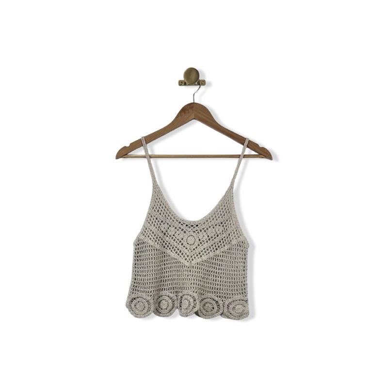 La Comet Crochet Crop Top