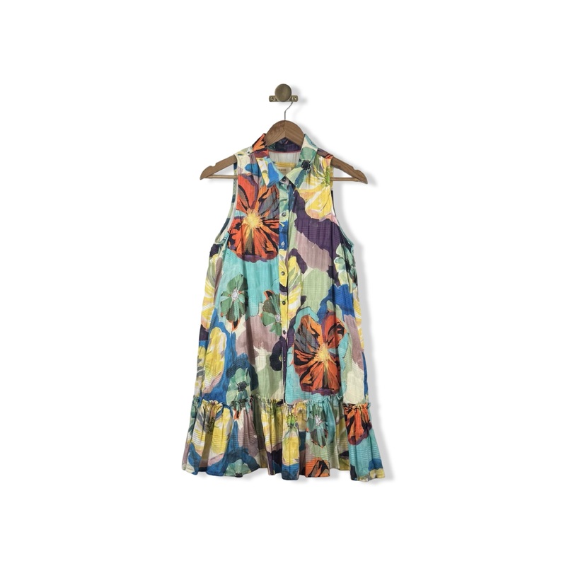 Maeve Abstract Floral Dropwaist Dress