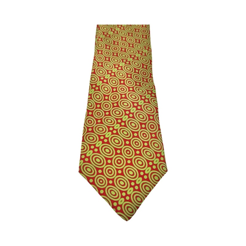 Vintage Camilla Smith Circular Patterned Silk Tie