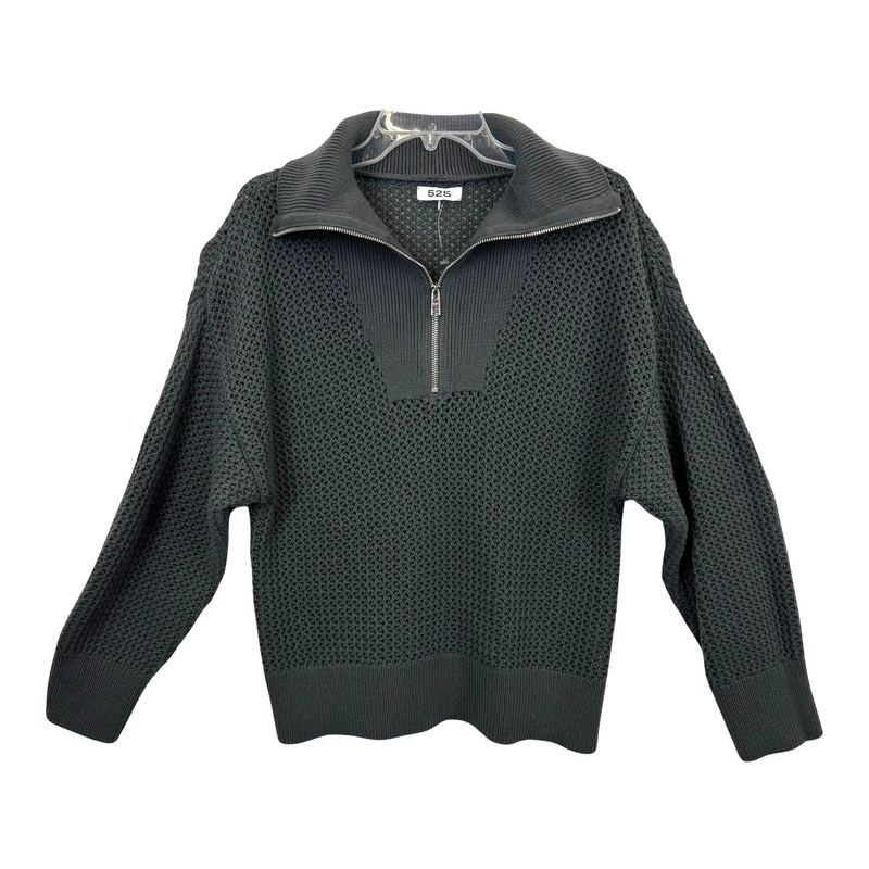 525 America Zip Mock Neck Sweater