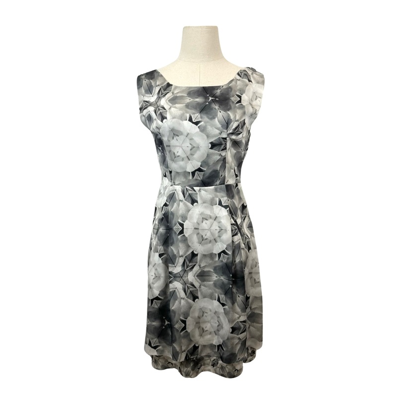 Acne Floral Print Open Back Dress