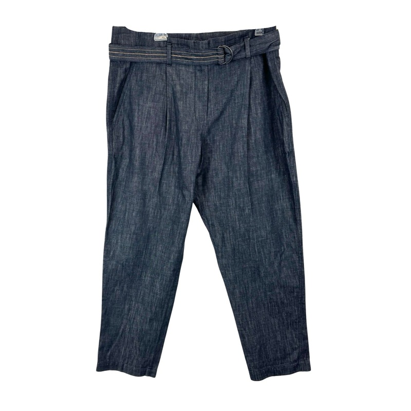 Brunello Cucinelli Denim Paper Bag Trousers