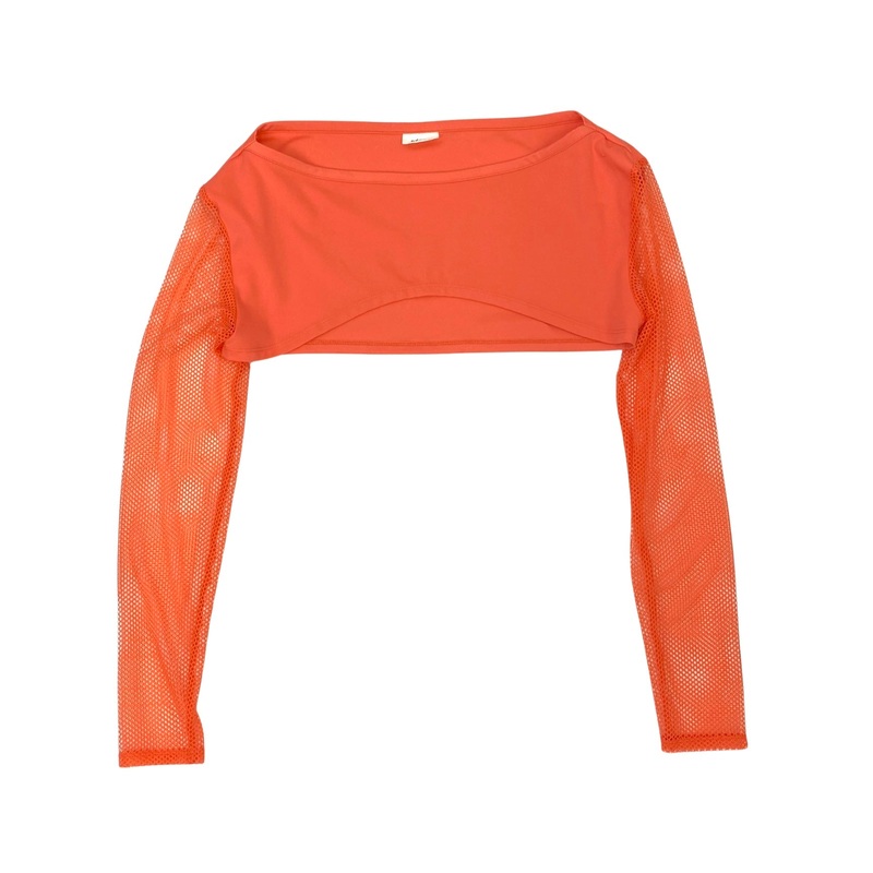 Dcor Mesh Sleeve Bolero Crop Top