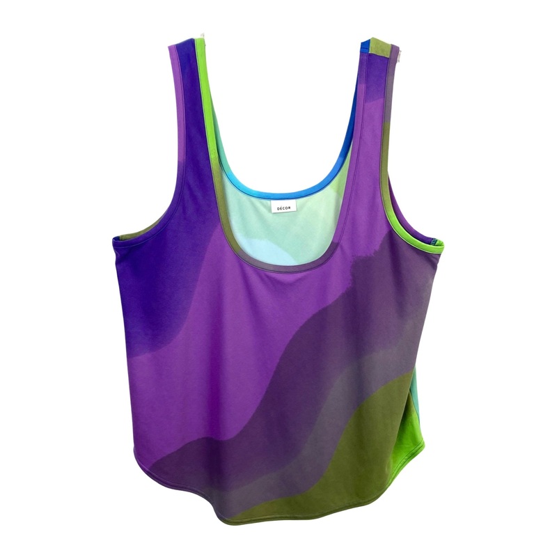 Dcor Multicolor Curved Hem Tank