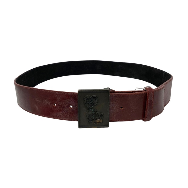 Duckie Brown Burgundy Leather Belt