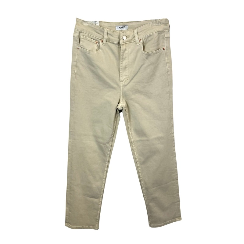 Oat High Rise Vintage Slim Pants
