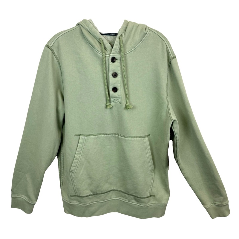 Surfside Supply Heavy Wash Hooded Henley Sweater