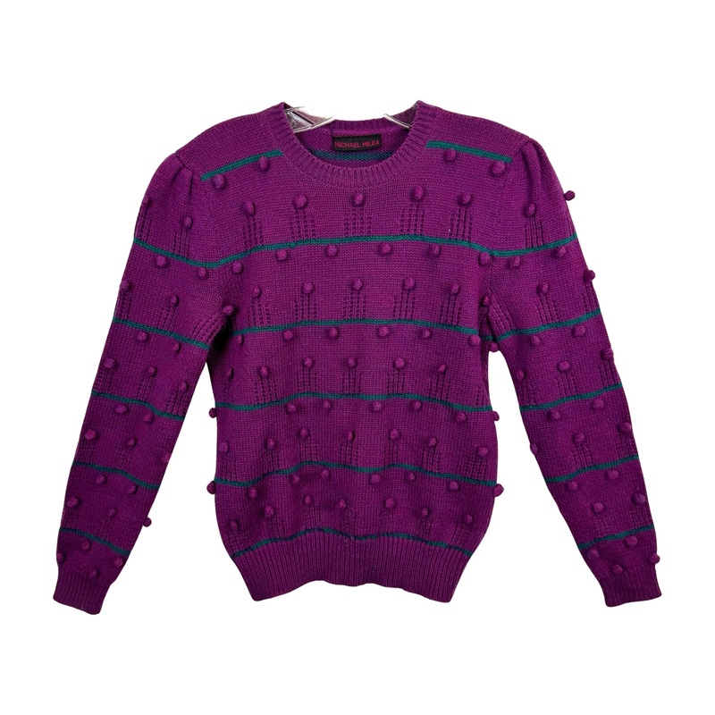 Vintage Michael Milea Pom Pom Sweater