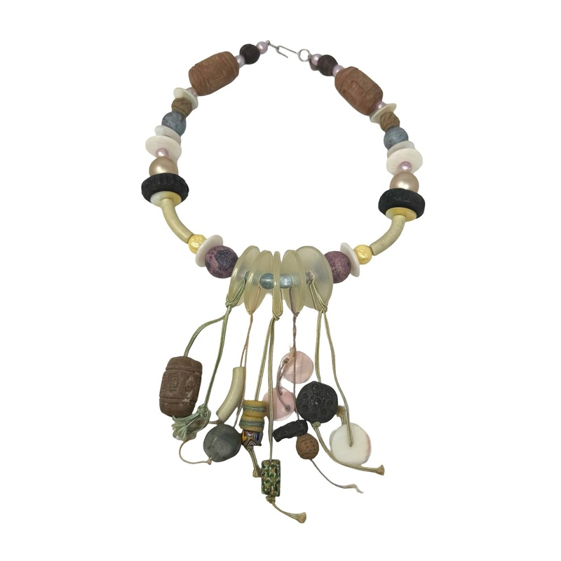 Chunky Statement Dangle Cord Necklace
