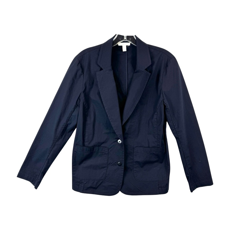 Eileen Fisher Organic Cotton Notch Collar Jacket