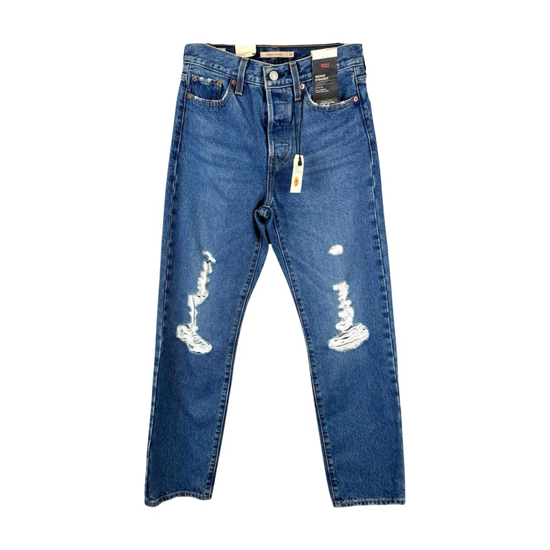 Levi’s Wedgie Straight Distressed Jeans