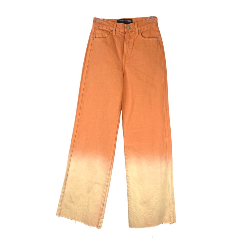 Veronica Beard Taylor Ombre Wide Leg Jean