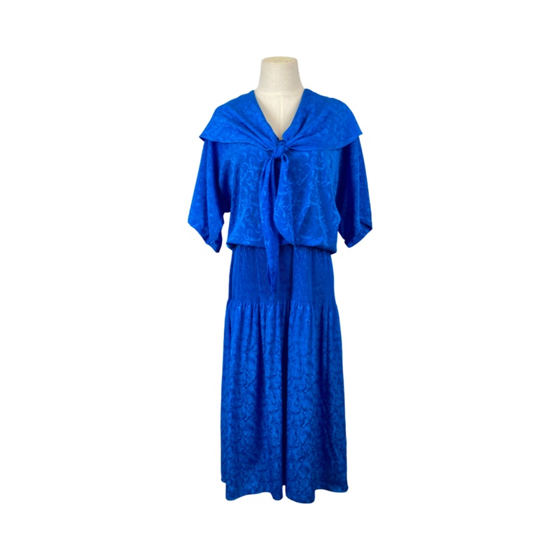 Vintage Stuart Alan Patterned Flare Dress