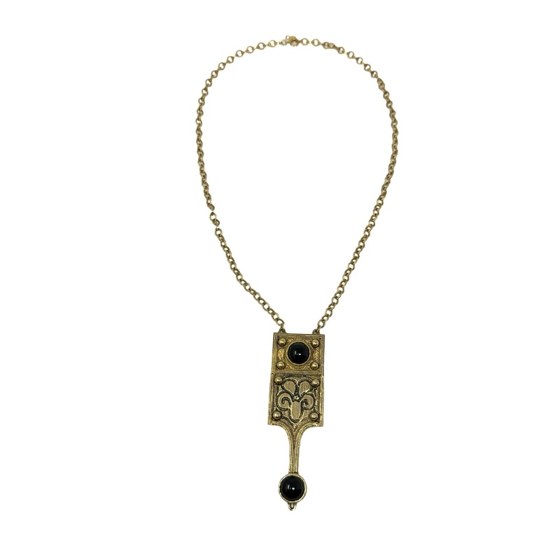 Accessocraft Gold Tone Pendant Necklace
