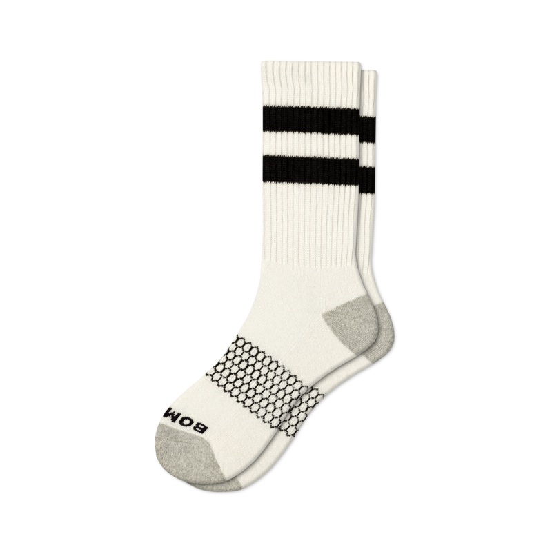 Bombas Vintage Striped Calf Socks