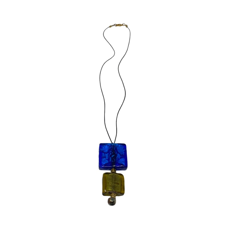 Clear Square Pendant Necklace