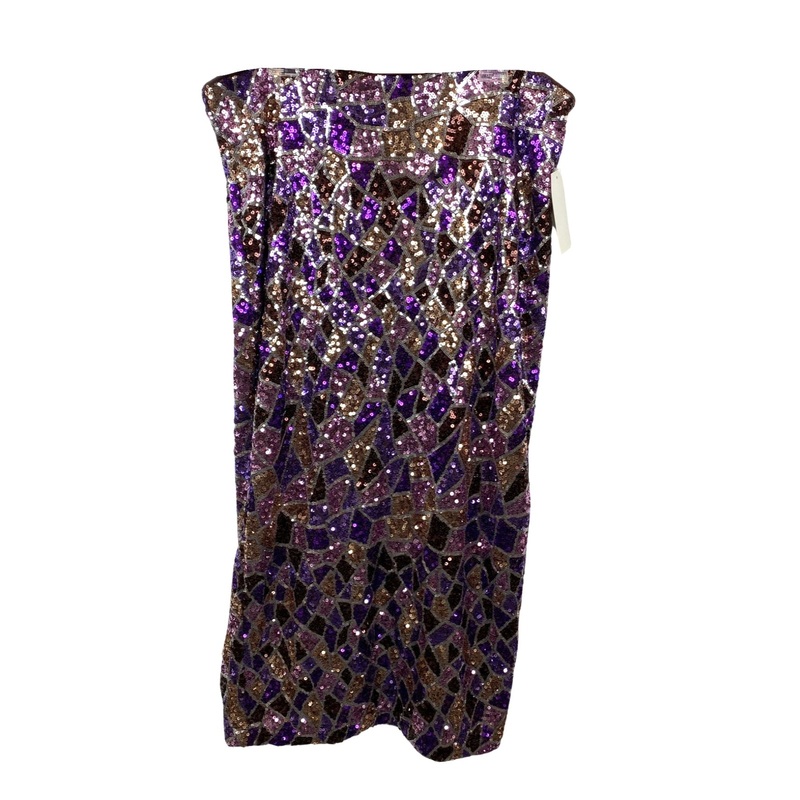 Eloquii Patterned Sequin Skirt