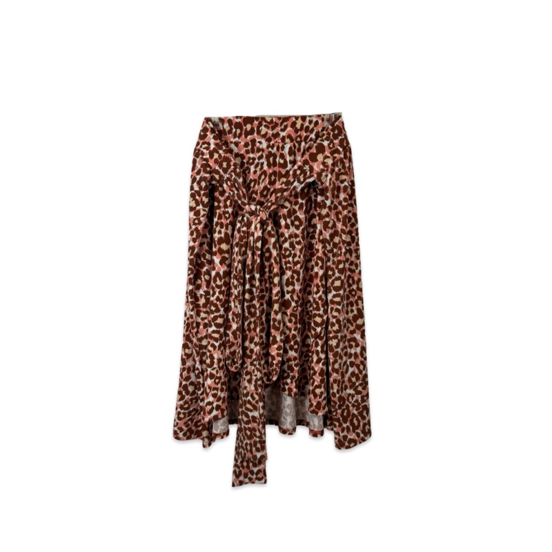 Leota Leopard Print Skater Skirt