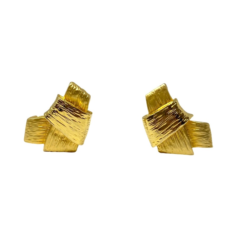 Ribbon Clip On Earrings