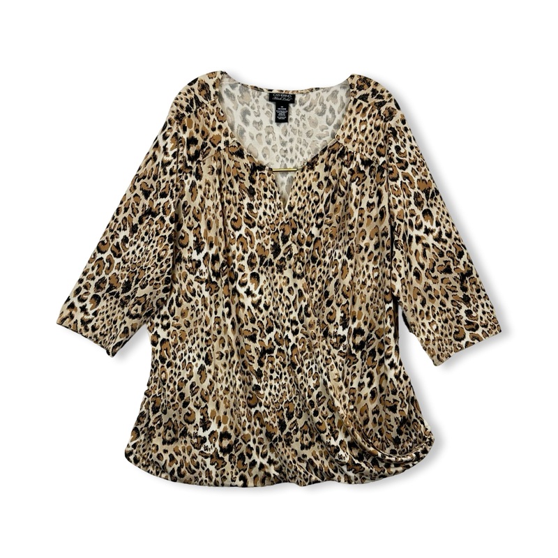 Catherine’s Leopard Print Wrap Top
