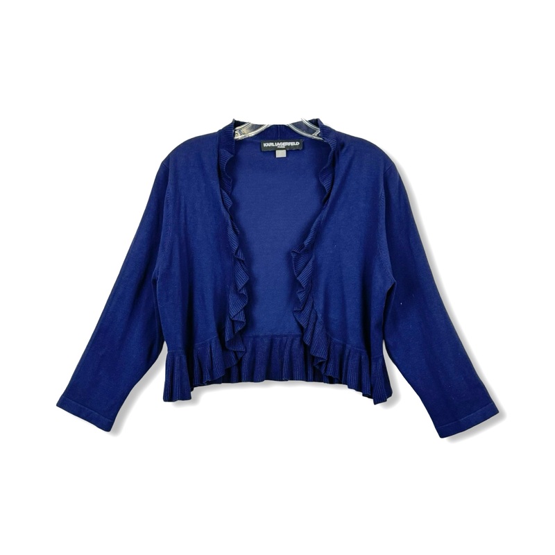 Karl Lagerfeld Paris Ruffled Cardigan