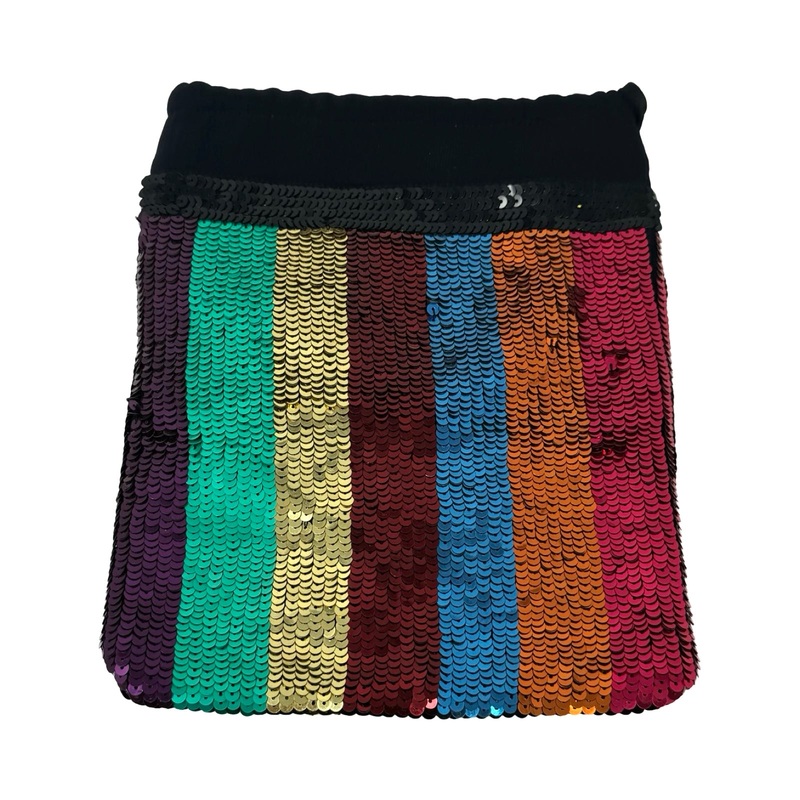 The Attico Multicolor Sequin Pouch Bag
