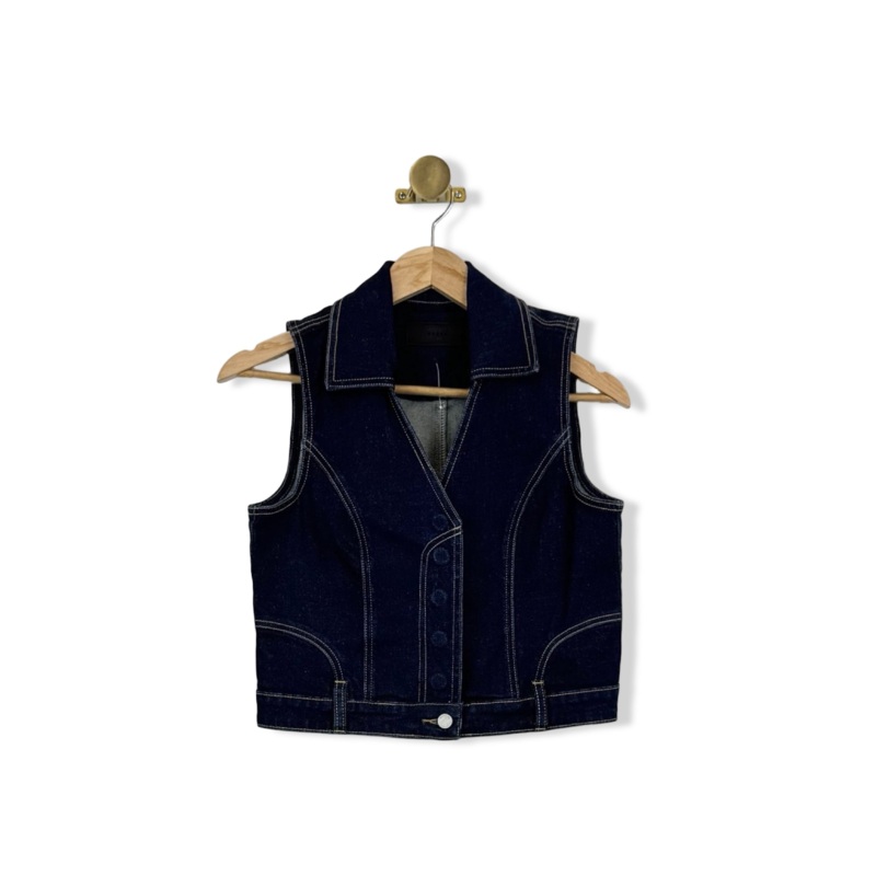BLANKNYC Dark Wash Vest