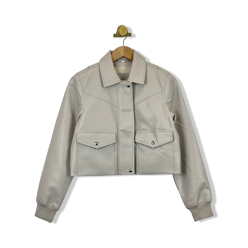 BLANKNYC Faux Leather Snap Front Jacket