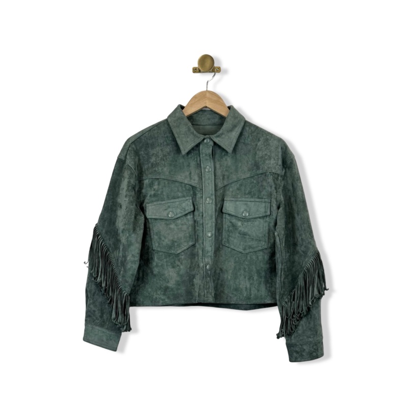 BLANKNYC Fringe Jacket