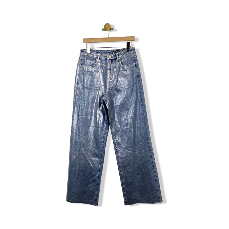 BLANKNYC Metallic Coated Jeans
