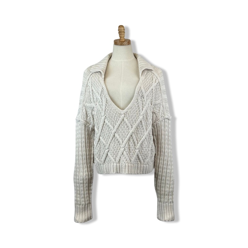 Free People Collared Pullover