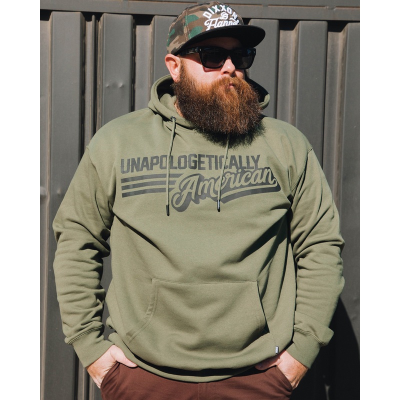 Black Unapologetically American Pullover Hoodie – O.D. Green