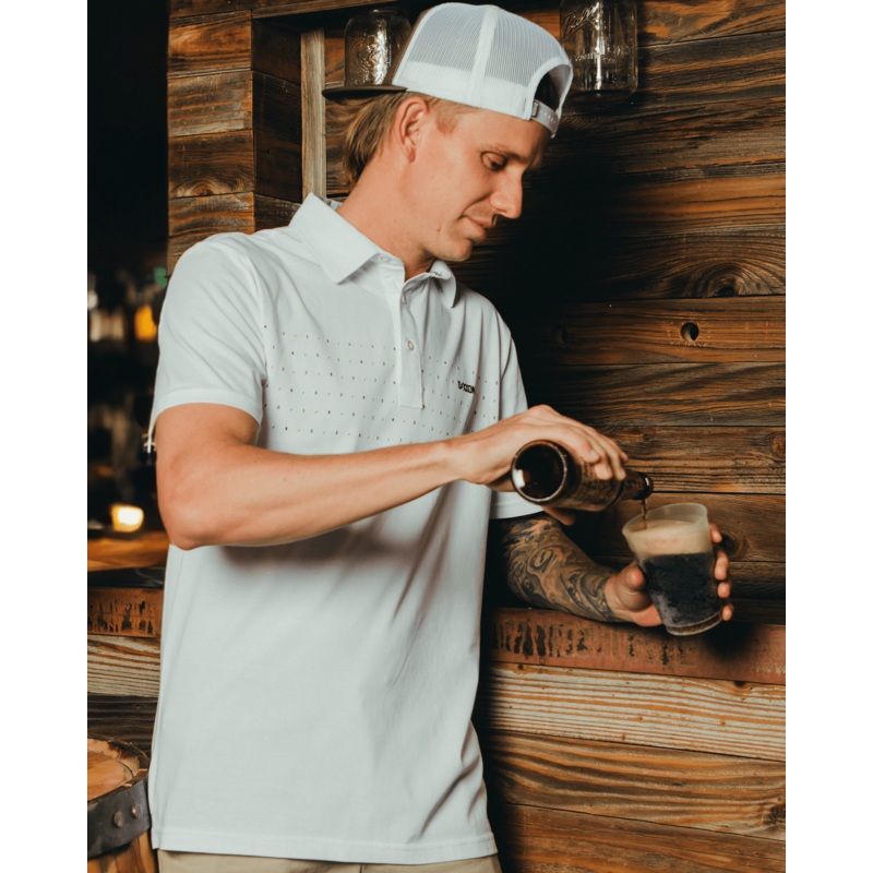 Bolt Premium Polo – White