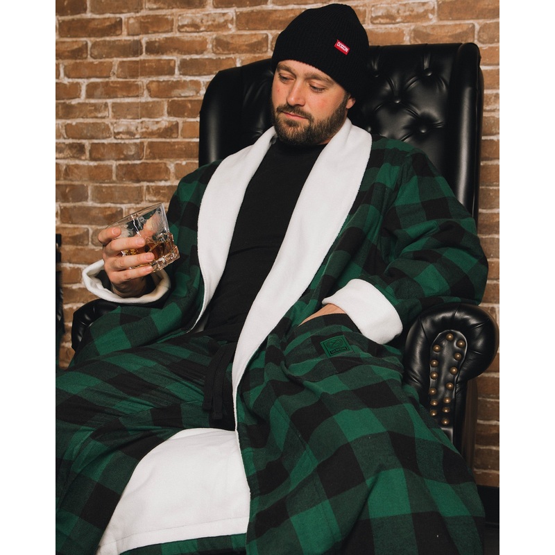Evergreen Fleece-Lined Robe