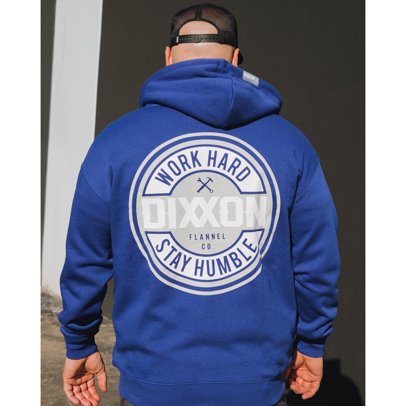 Gray Corpo Zip Up – Blue
