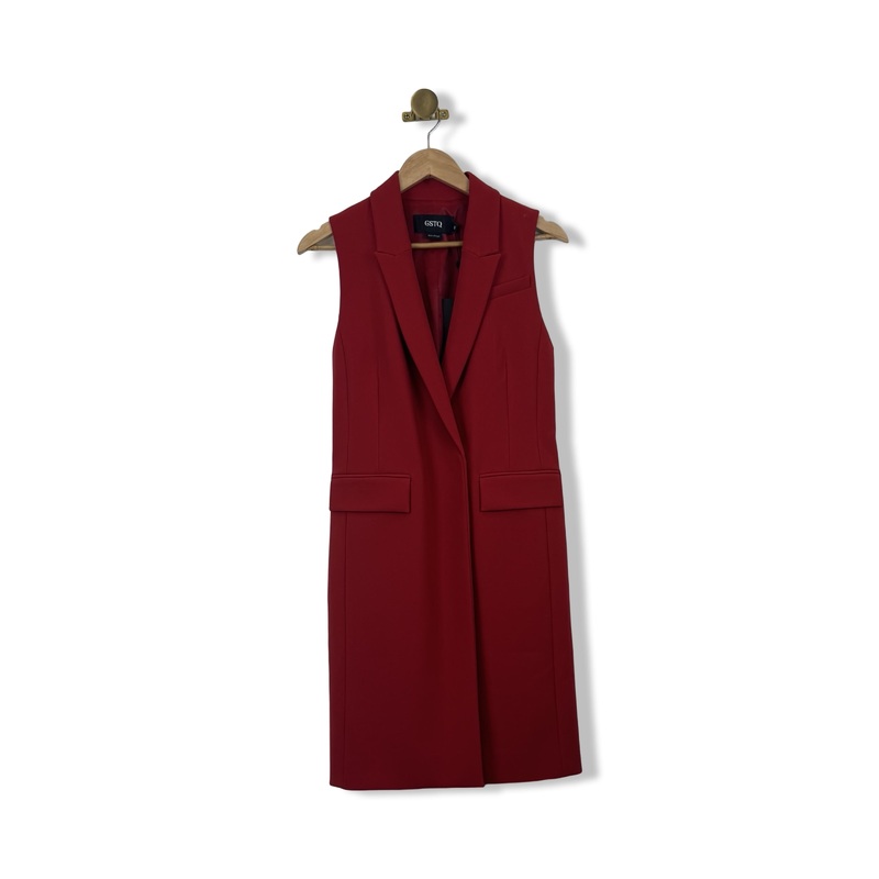 GSTQ Sleeveless Blazer Dress