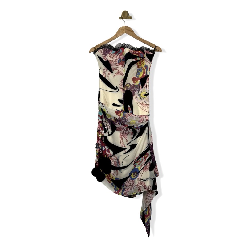 Vintage Christian Lacroix Patterned Applique Dress