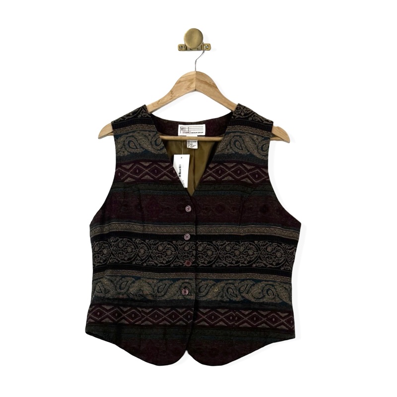 Vintage Milano Patterned Vest