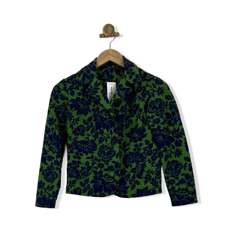 Vintage Vicky Vaughn Floral Terry Blazer