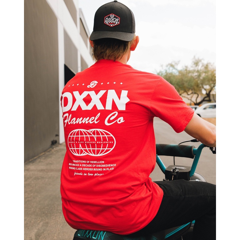 White Tech T-Shirt – Red