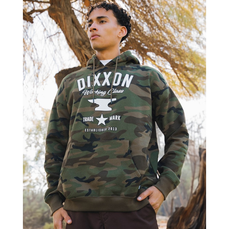 White Working Class TM Pullover Hoodie – Camo