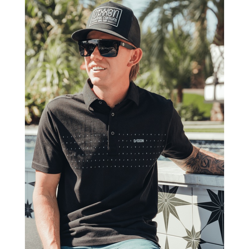 Bolt Premium Polo – Black & Gray