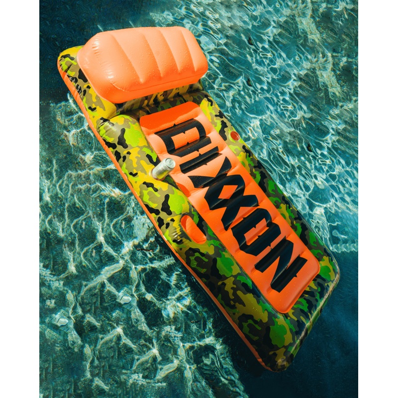 Camo & Orange Pool Raft