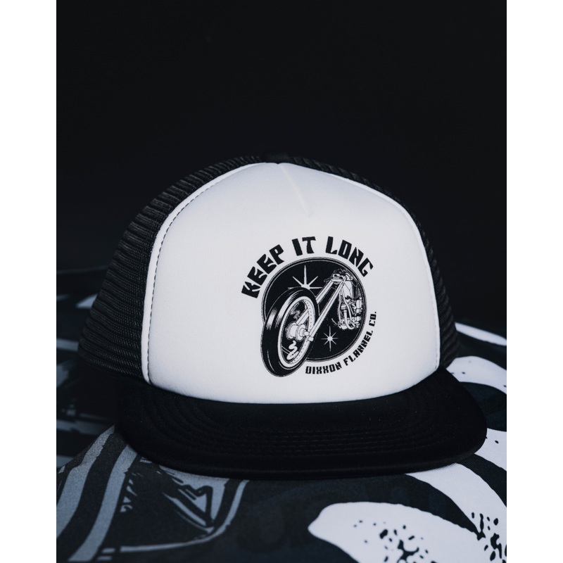 Keep It Long Flat Bill Foam Trucker Snapback