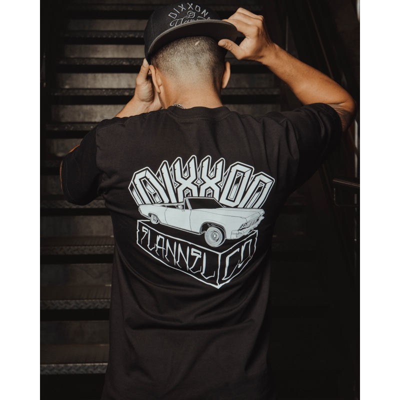 White Block T-Shirt – Black