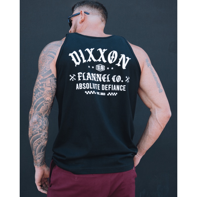 White Cruz Tank – Black