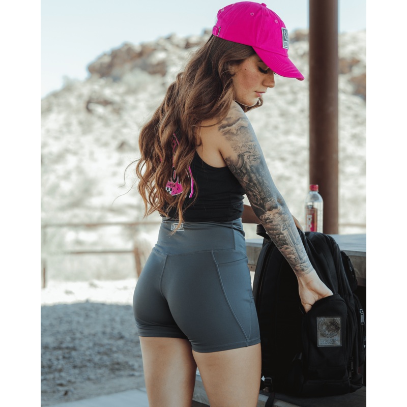 Women’s 4″ Biker Shorts – Charcoal