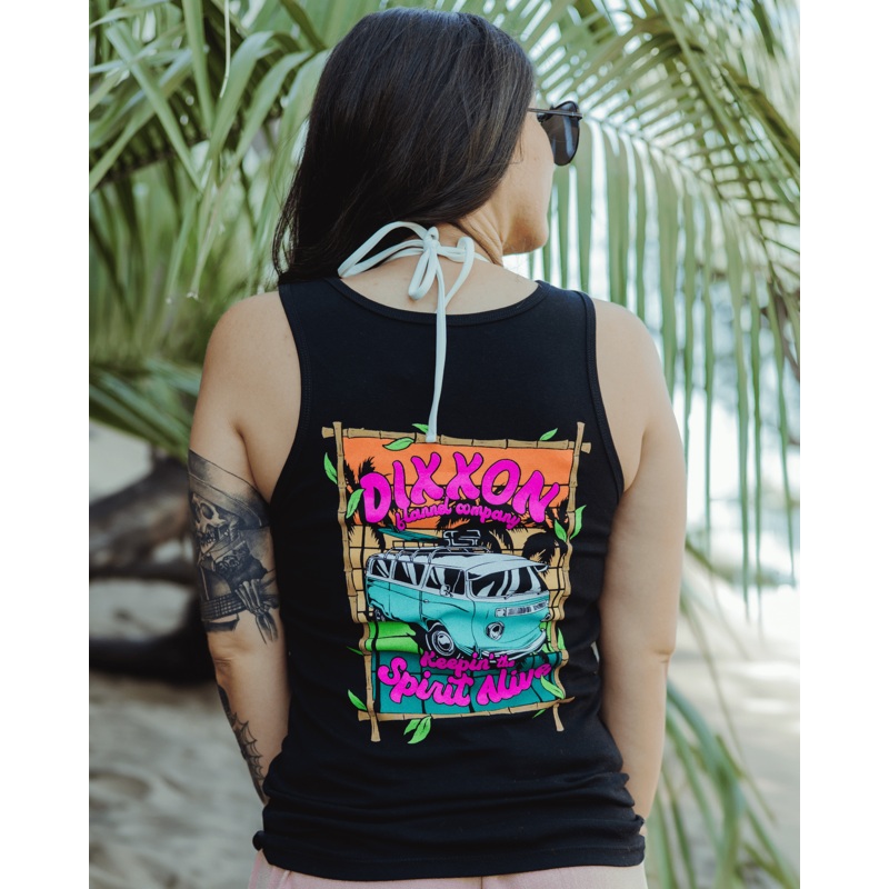 Women’s Keepin’ the Van Spirit Alive Fitted Tank – Black